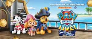 2025 paw patrol live the great pirate adventure at mbs