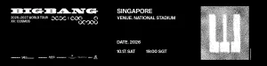 2026 bigbang 2026 2027 world tour xx cosmos in singapore at expo