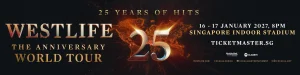 2027 westlife 25 the anniversary world tour at sportshub